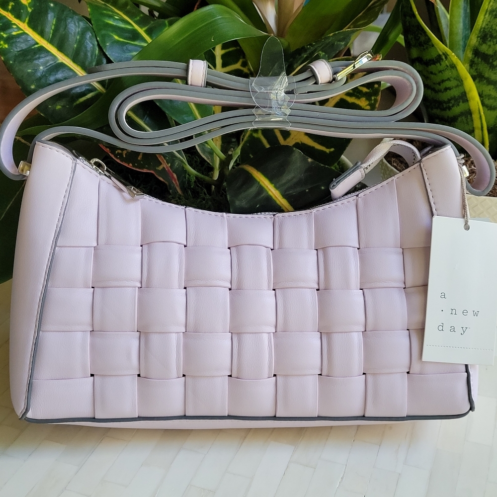 A NEW DAY Lilac Quilted Crossbody Bag
